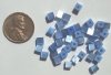40 4mm Light Sapphire Fiber Optic Cubes